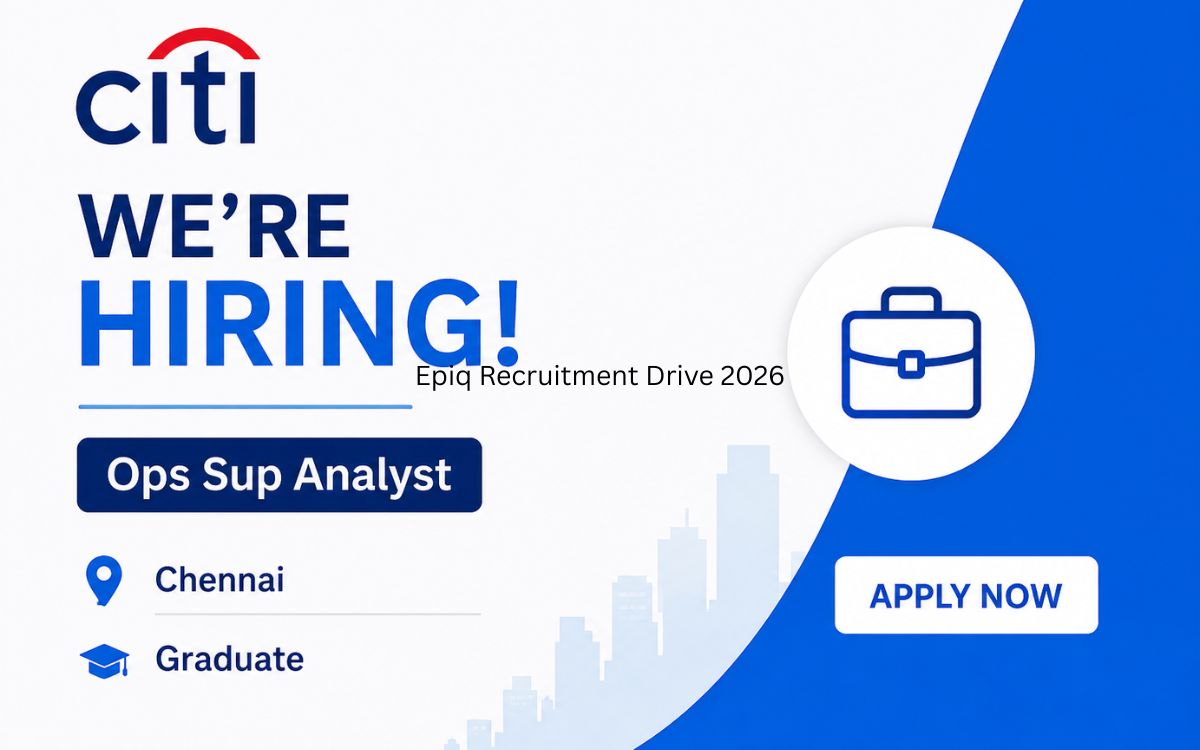 Citi Recruitment Drive 2026